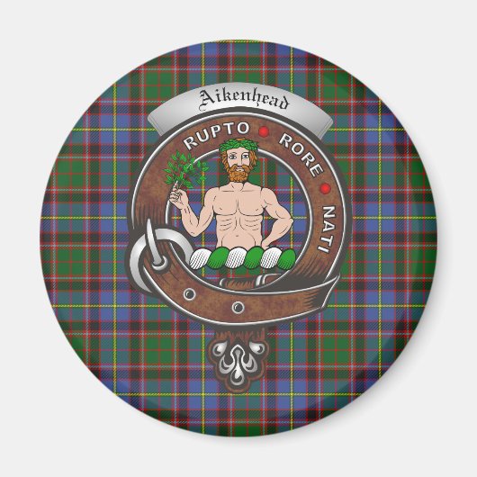 Aikenhead Clan Badge Magnet Magneet (Voorkant)