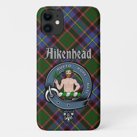 Aikenhead Clan Badge & Tartan Phone Case (Achterkant)