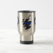Aikenhead Clan Badge & Tartan Travel Mug (Centre)