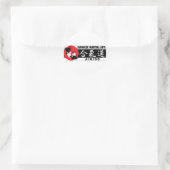 Aikido 2 ronde sticker (Tas)