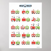 Aikido Dojo Rules Poster (Voorkant)