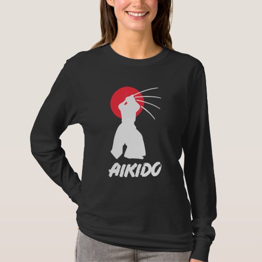 Aikido Japanse martial Arts Techniques Aikido Bla T-shirt (Voorkant)