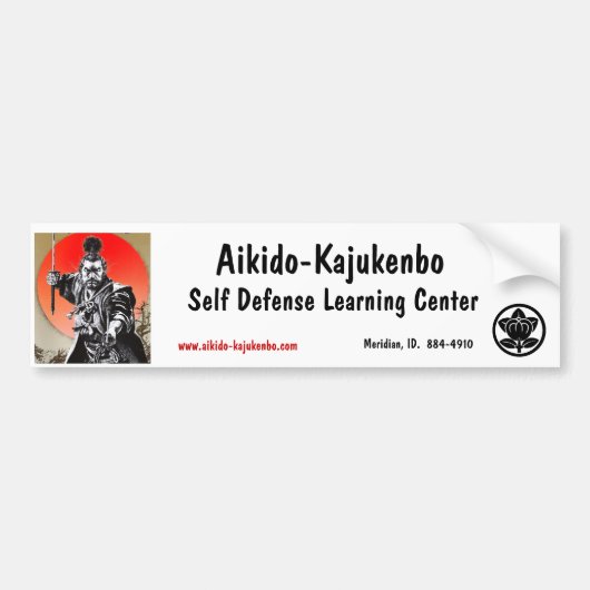 Aikido-Kajukenbo, Self Defe... Bumpersticker (Voorkant)