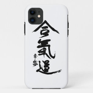 Aikido Kanji O'Sensei Calligrafie iPhone 11 Hoesje