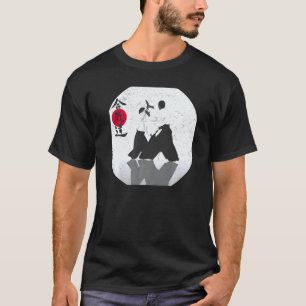 Aikido Karate Judo Cool Vechtkunst Retro Martial T-shirt