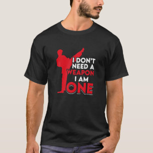 Aikido MMA, ik heb geen wapen nodig. T-shirt