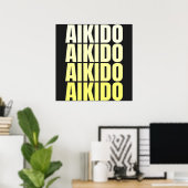 AIKIDO | Poster van de krijgskunst (Thuiskantoor)