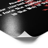 Aikido Quote Foto Afdruk (Hoek)