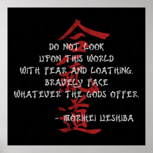 Aikido Quote Poster