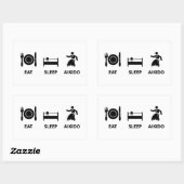 Aikido Rechthoekige Sticker (Vel)