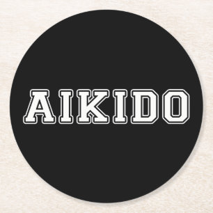 Aikido Ronde Kartonnen Onderzetter