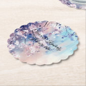 Aiko Dessous-de-verre en papier personnalisable (Incliné)