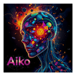 AiKo Grunge Graphic #4 Perfect Poster