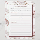 Ail | Blanc simple | Page Dessert Recette (Devant / Derrière)