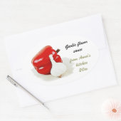 ail et poivron rouge en conserve étiquette (Enveloppe)