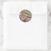 Ailanthus Webworm Moth (Atteva punctella) Ronde Sticker (Tas)