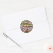 Ailanthus Webworm Moth (Atteva punctella) Ronde Sticker (Envelop)