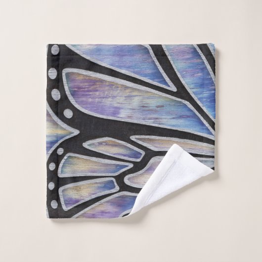 Aile bleue de papillon (Gant de toilette)