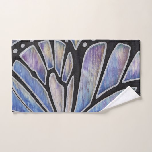 Aile bleue de papillon (Serviette à main)