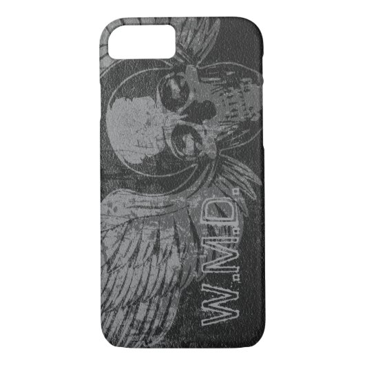 Aile crâne dérangé iPhone 7 Coque (Dos)