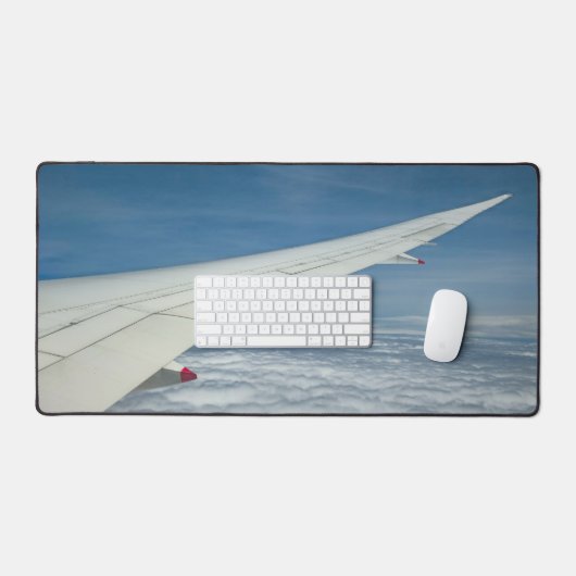 Aile D'Avion À Travers La Fenêtre Vue Ciel Nuages (Clavier et souris)