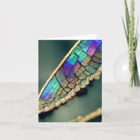 Aile de libellule d'iridescente (Devant)