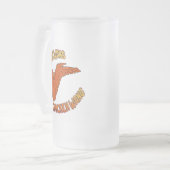 Aile de poulet Mug en verre dépoli (Devant gauche)
