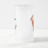 Aile de poulet Mug en verre dépoli (Centre)