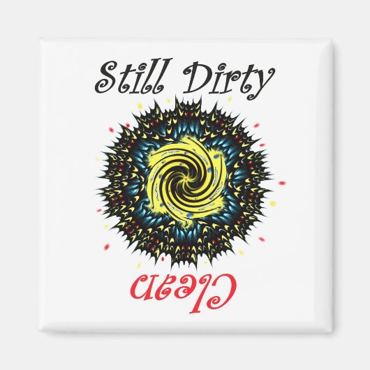 Aile papillon Magnet de lave-vaisselle Abstraite (Devant)