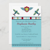 Ailes 5x7 Avion Invitation (Devant / Derrière)