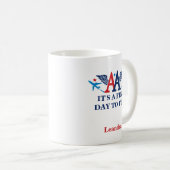 Ailes AA avec Avions Logo Café Mug (Devant droit)