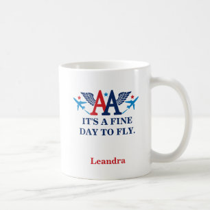 Ailes AA avec Avions Logo Café Mug