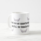 Ailes anges personnalisables tasse de café (Devant gauche)