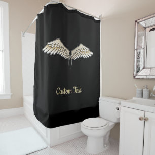 Ailes beige rideau de douche