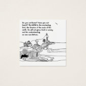 Ailes comme aigle carte pour notes chrétien (Devant)