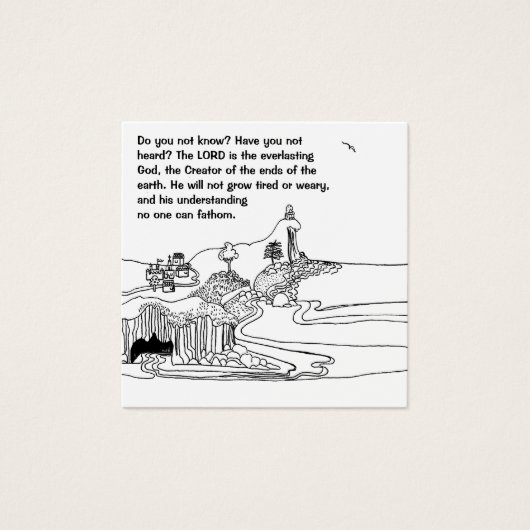 Ailes comme aigle carte pour notes chrétien (Devant)