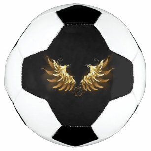 Ailes d'Ange d'or sur arrière - plan noir