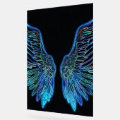 Ailes d'angle noires et bleues au néon (Angle)