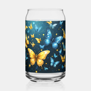 Ailes de la joie : Papillons volants bleus et jaun