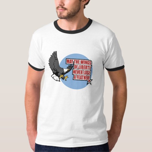 Ailes de T-shirt de liberté (Devant)