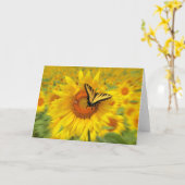 Ailes d'été, carte de voeux (Fleur jaune)