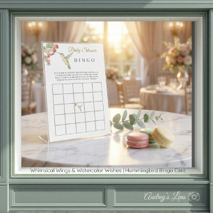 Ailes Fantaisistes Cartes BINGO de Colibris
