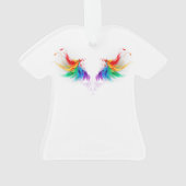 Ailes fluffy arc-en-ciel (dos)