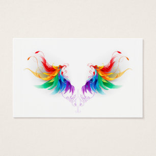 Ailes fluffy arc-en-ciel