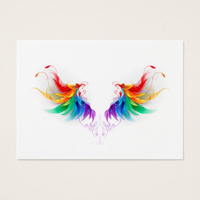 Ailes fluffy arc-en-ciel (Devant)