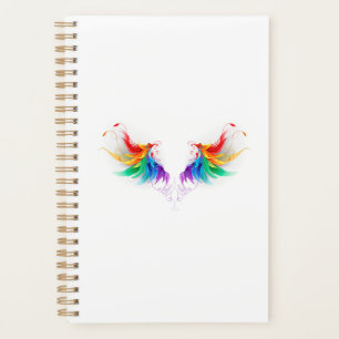 Ailes fluffy arc-en-ciel