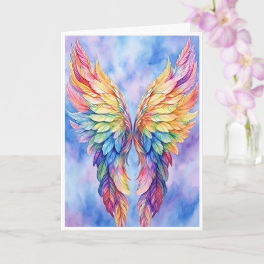 ailes LGBTQ sur une carte (Orchidée)