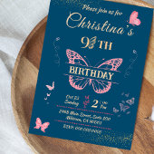 Ailes papillon 9e anniversaire invitation couleur 