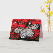 ailes papillon carte de voeux (Fleur jaune)