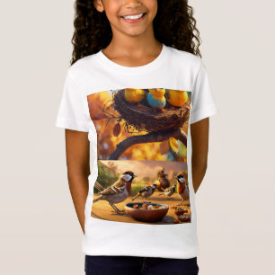 "Ailes Whimsical : Dessins de T-Shirt d'Oiseau de